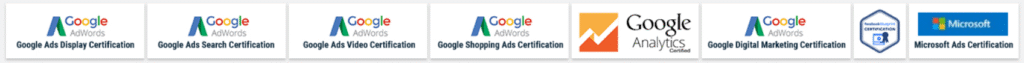 Google Ads, Google Analytics, Digital Marketing and Microsoft Ads certified SEO company in India