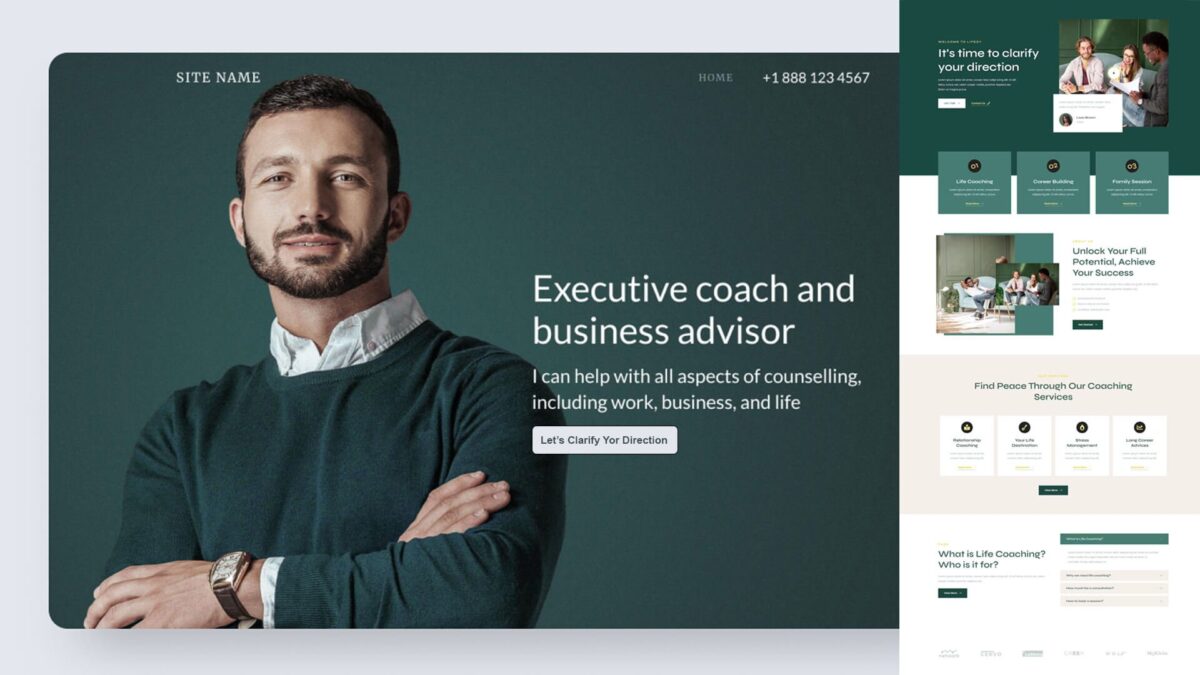 Web Design for Coaches Australia by Elephyn Labs